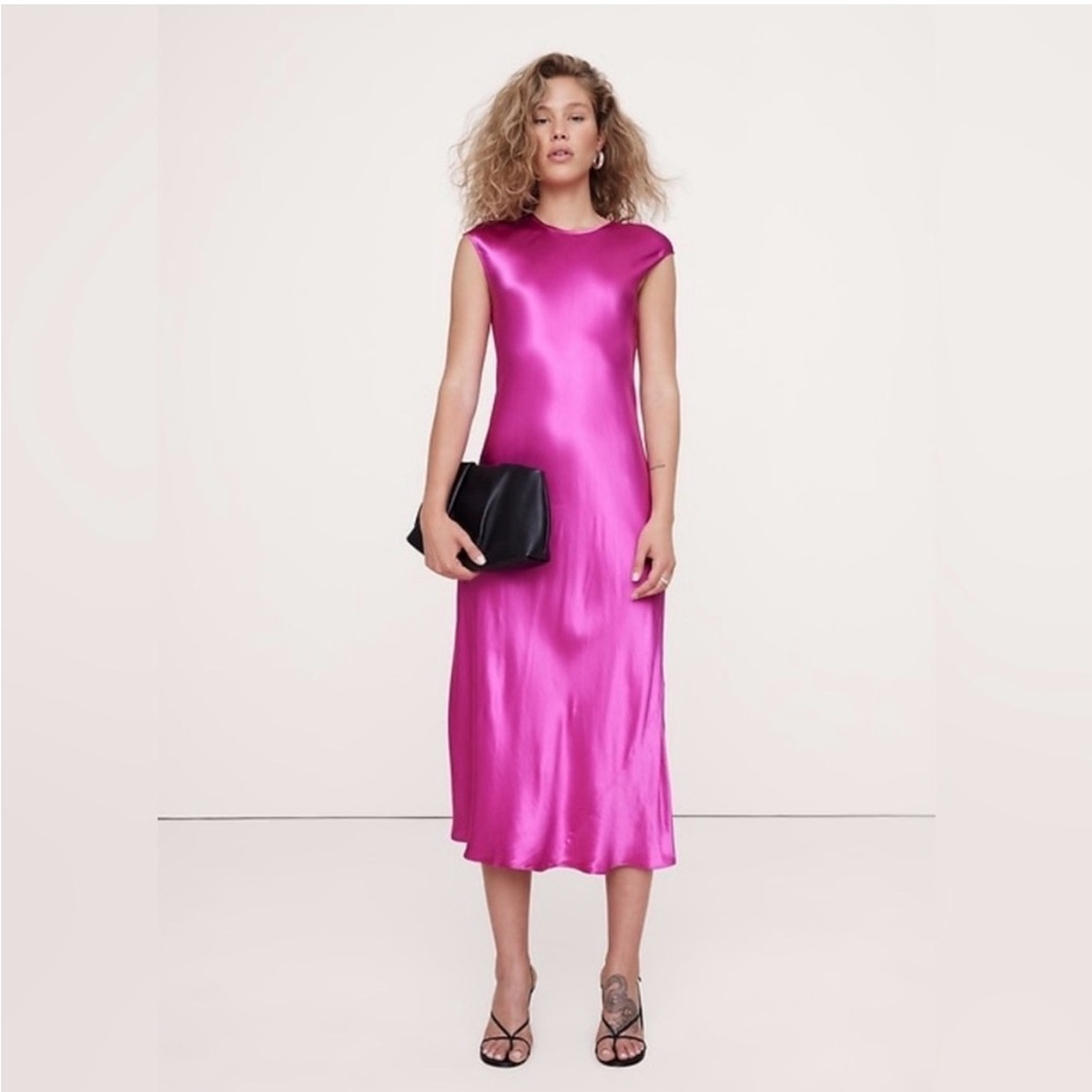 Banana Republic Vibrant Magenta Maxi Dress